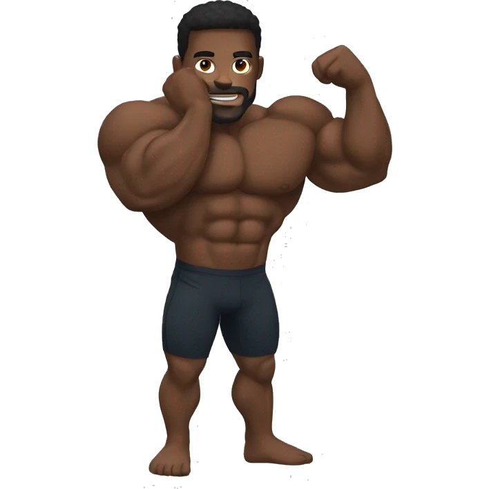 Black Muscle emoji