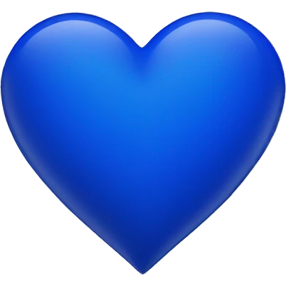 Cobalt blue heart emoji
