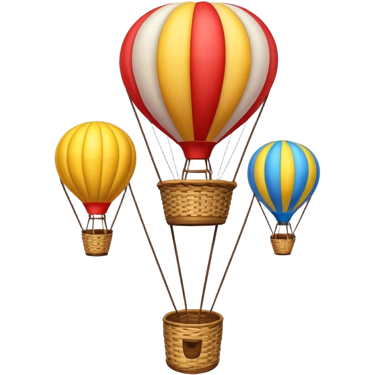Hot air balloons emoji