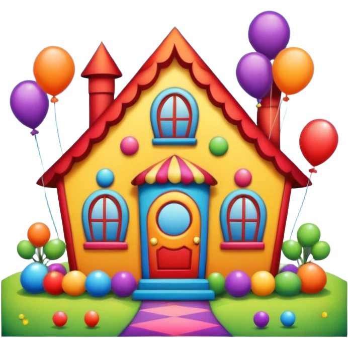 black clown house emoji