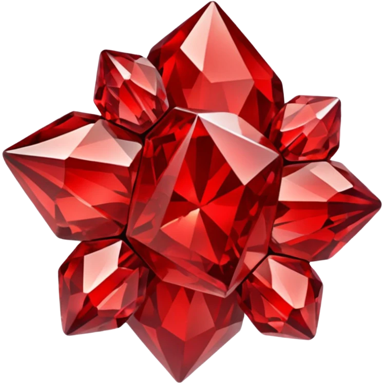 Red crystal group emoji