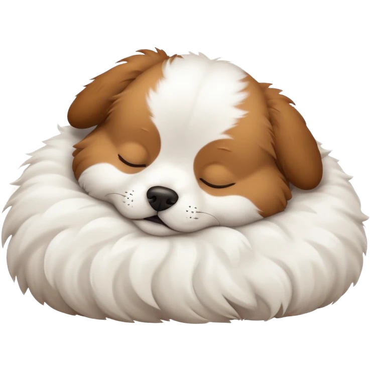 Chien entrain de dormir emoji