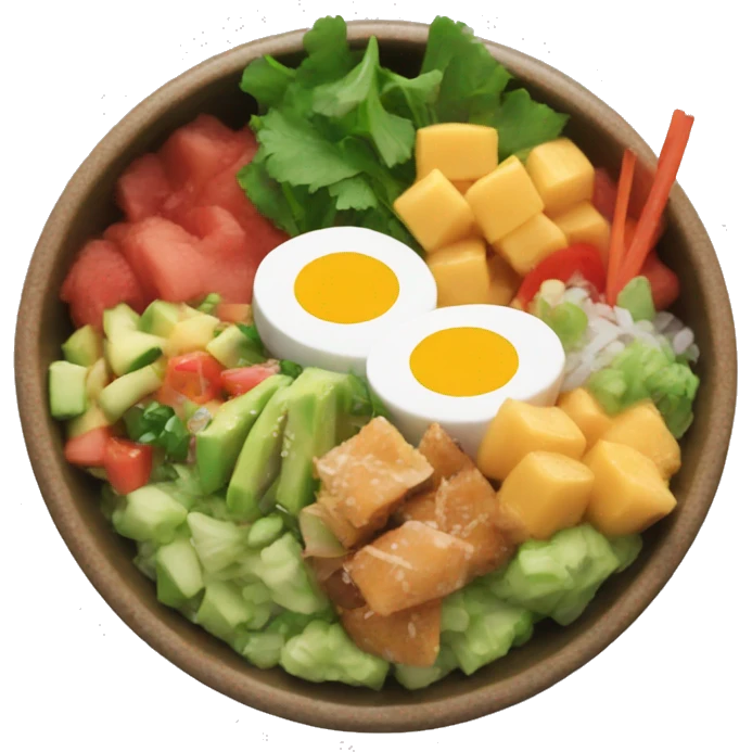 Poke bowl emoji