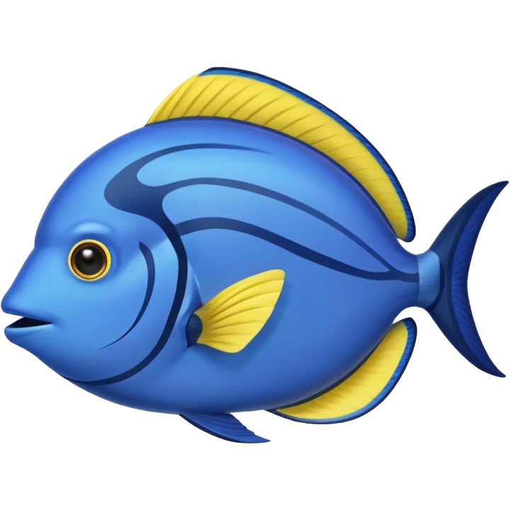 make an emoji about a blue surgeonfish emoji