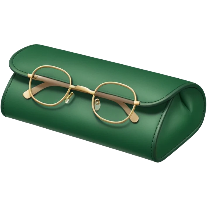 green glasses case emoji