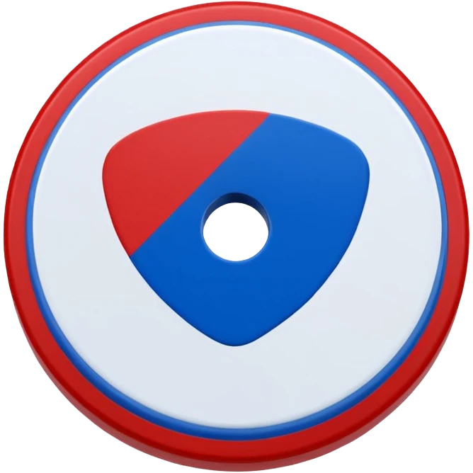 ice hockey ball disk (#00A3E0) and red (#F9423A) emoji