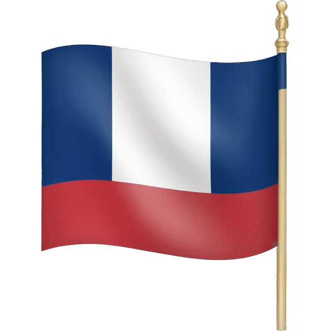 French flag with cross of lorraine emoji