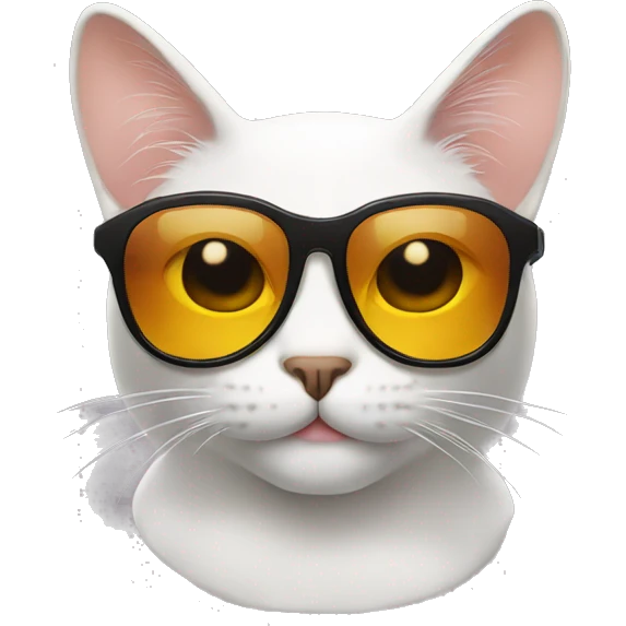 Cat with sunglasses  emoji