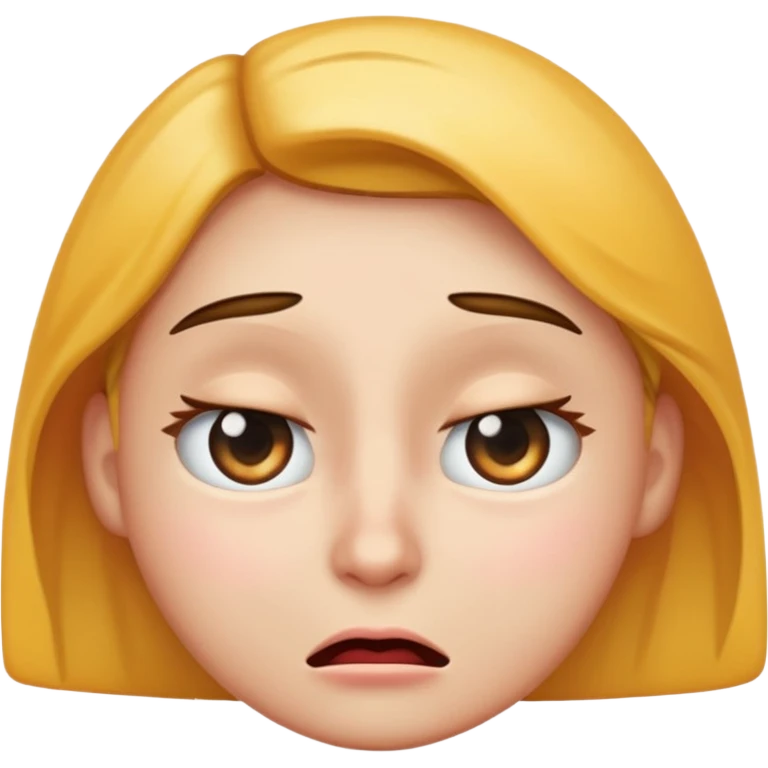 quiero un emoji como este tipo(😧😐🫩😴🫠😲)pero q tenga un ojo titilando del estrés emoji