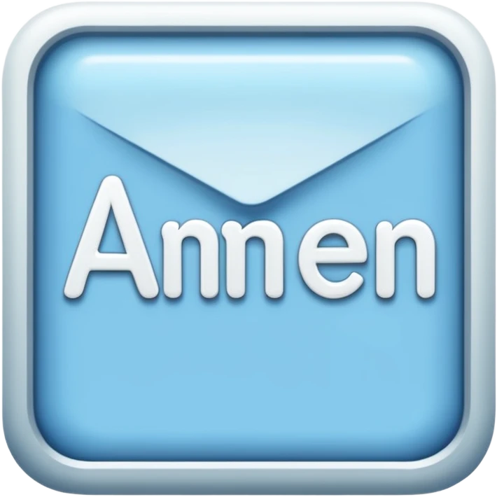 light blue word "amen" simple font in rectangle emoji