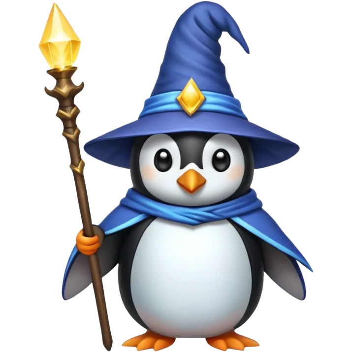 Penguin Wizard emoji