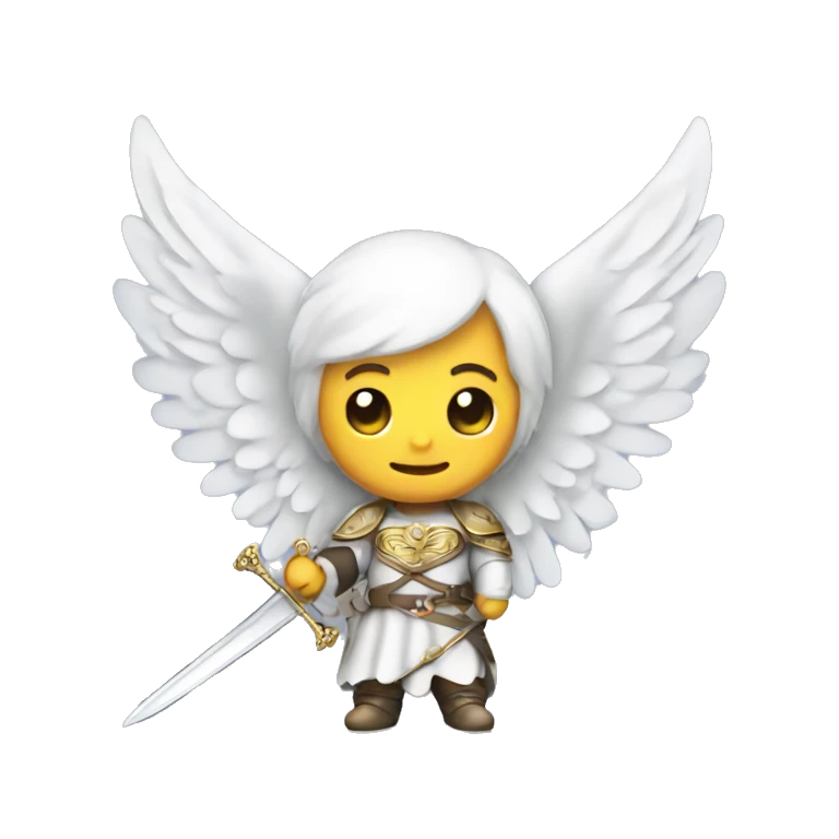 angel with sword emoji