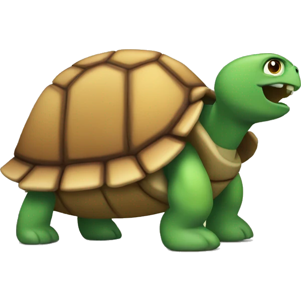 A muscular turtle  emoji
