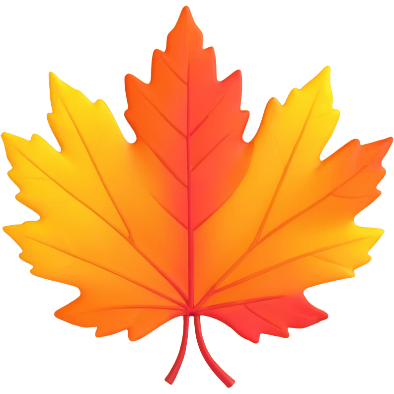 autumn leaf, fall leaf emoji