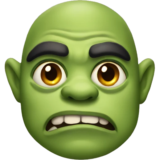 ogre with makeup emoji
