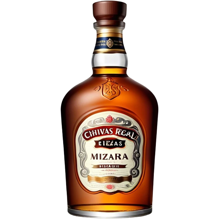 Chivas Regal Mizunara fat bottle, single bottle emoji