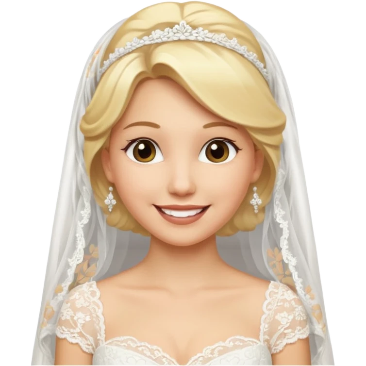 blonde bride emoji