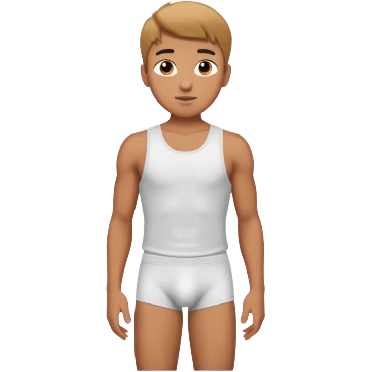 A teenage boy in briefs emoji