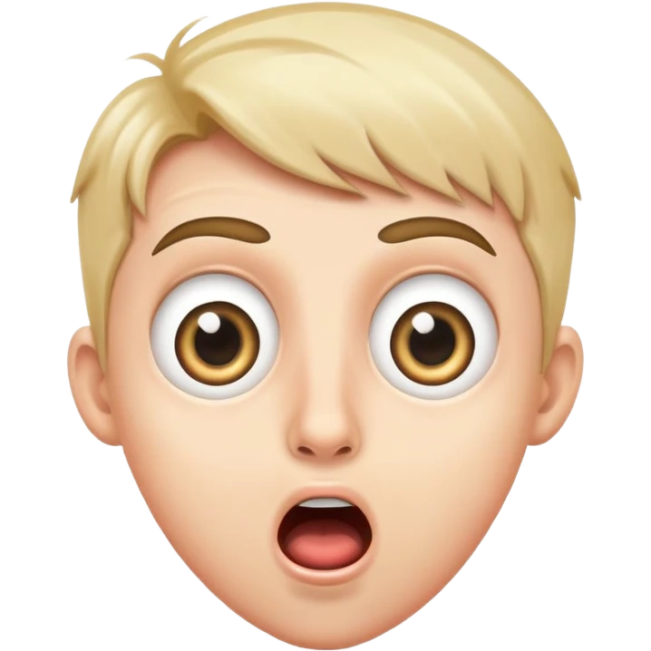 surprised streamer with wide eyes and open mouth emoji