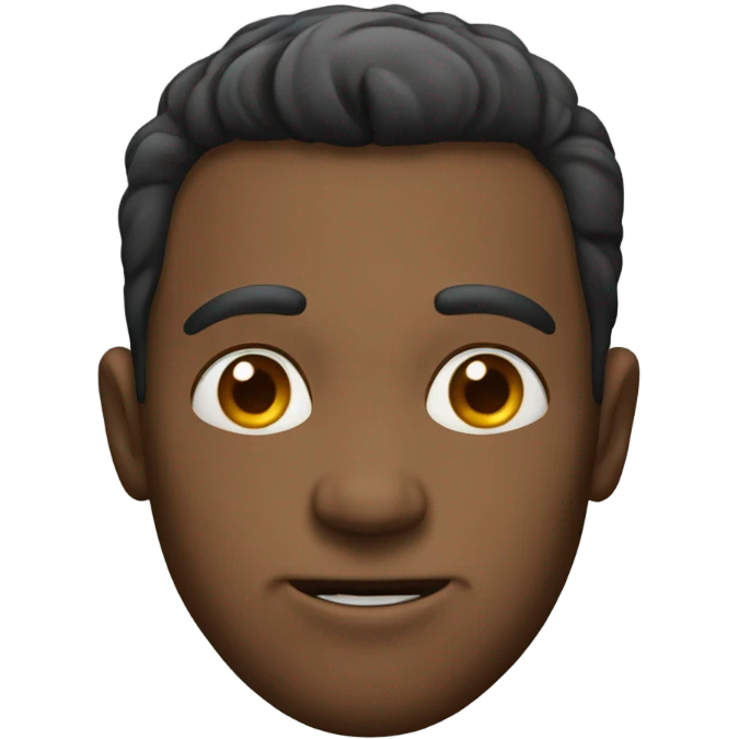 man with very defined face and jaw emoji