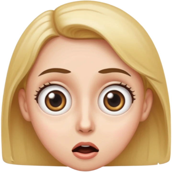 The 😳 emoji with big eyes same thing as the emoji but big eyes emoji