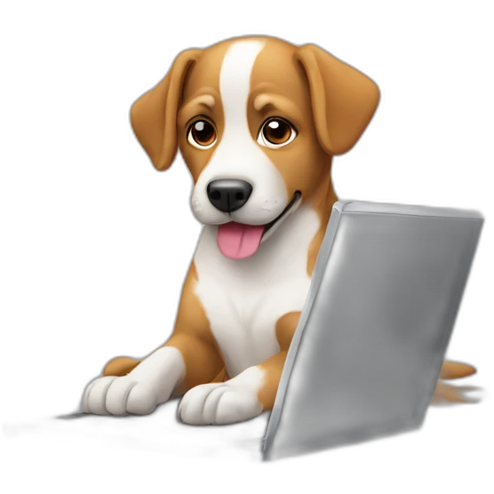 dog with laptop emoji
