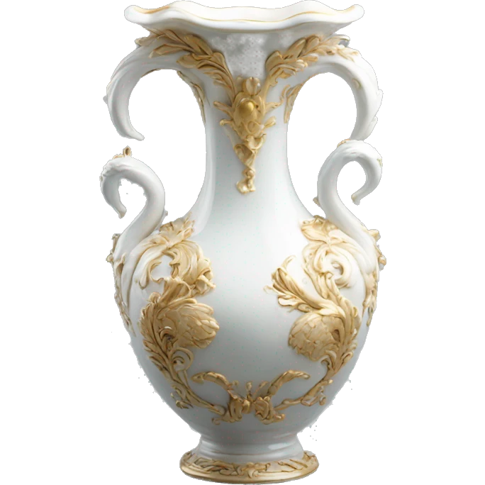 swan roccoco vase emoji