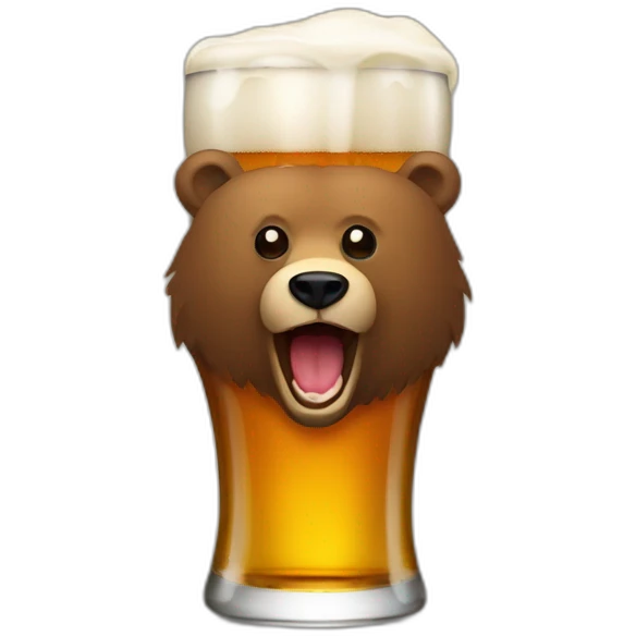 Bear beer bier emoji