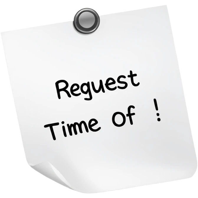 Request time off emoji