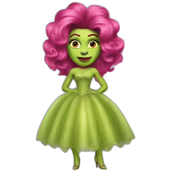 Shrek drag queen emoji