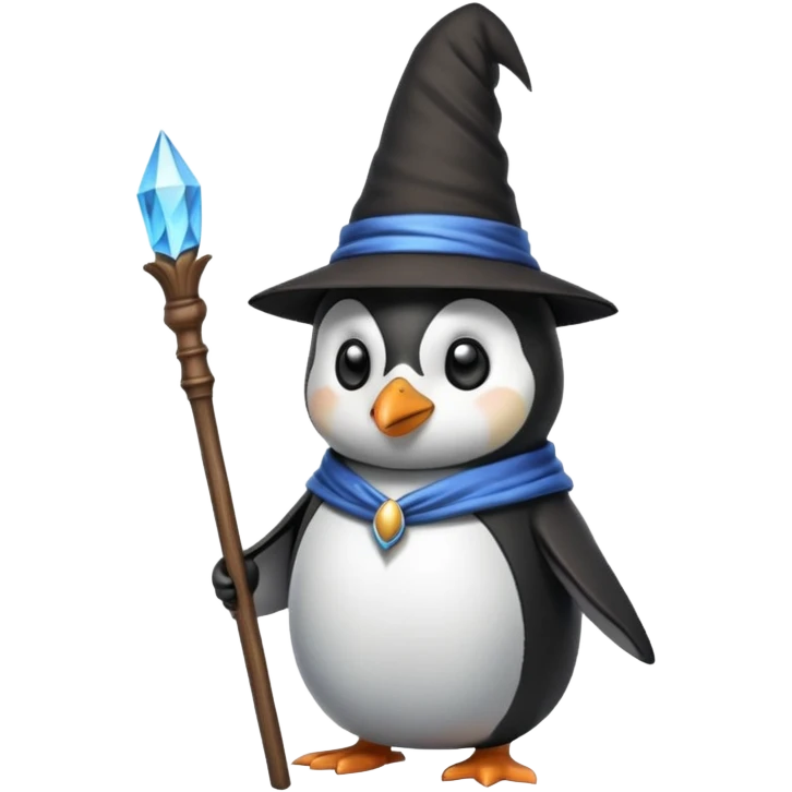 Penguin Wizard emoji