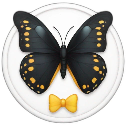 butterfly tuxedo emoji