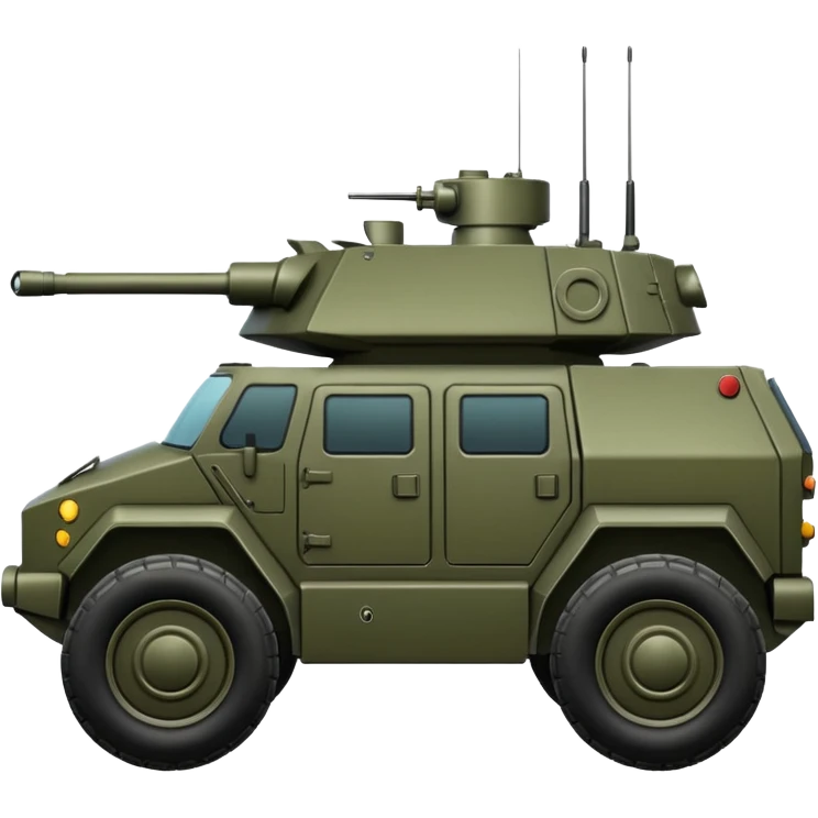 generate an ultra realistic armored vehicle emoji