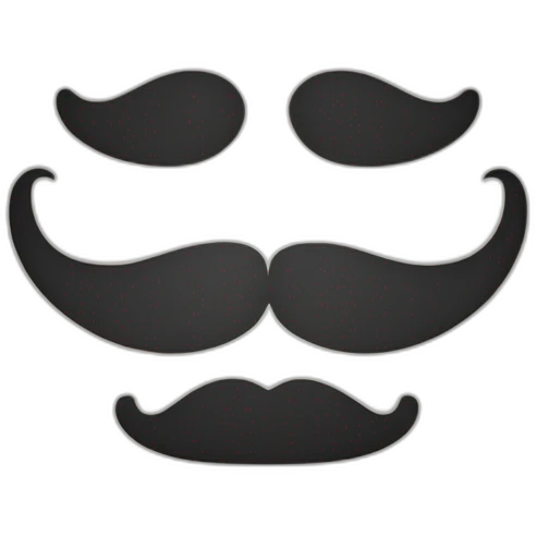 mustache style cyberium background emoji