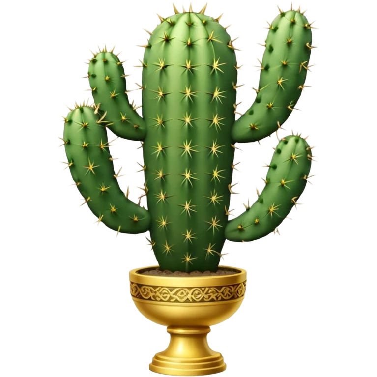 golf trophy shaped like cactus emoji