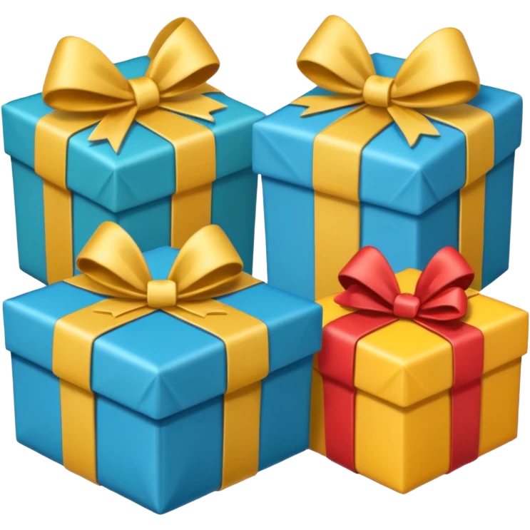 Two gifts, one open and one close emoji