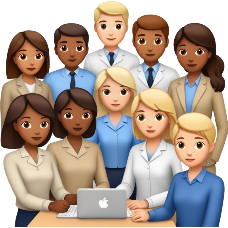 A group of people working together as a team emoji