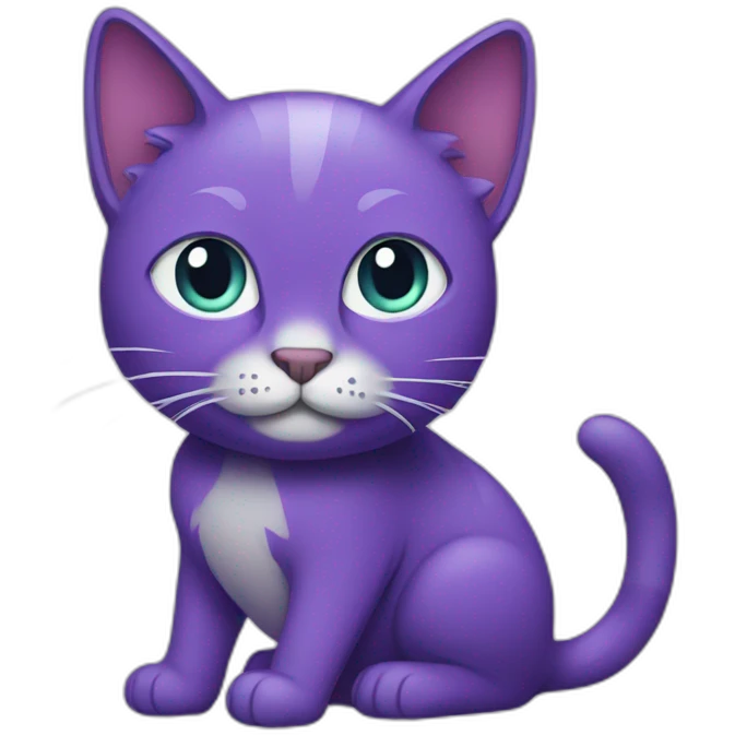 Purple cat emoji