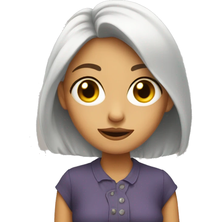 Rolling eye girl  emoji