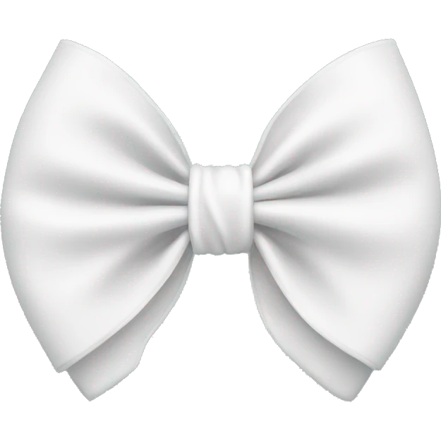 White bow emoji
