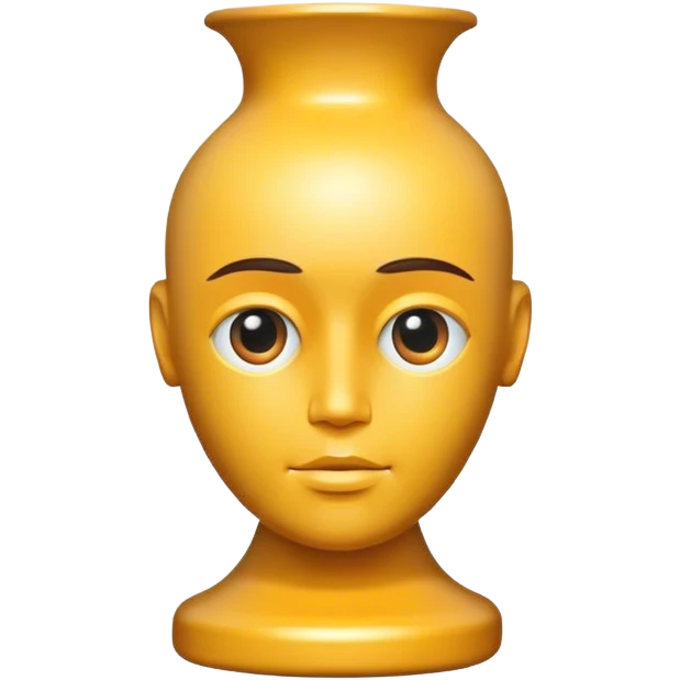 Vase human head  emoji