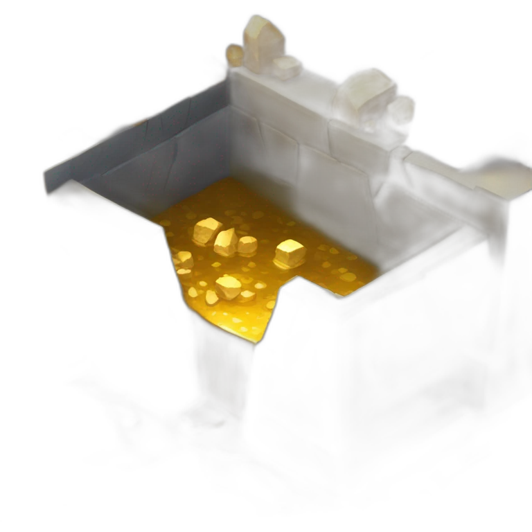 isometric mineshaft gold emoji