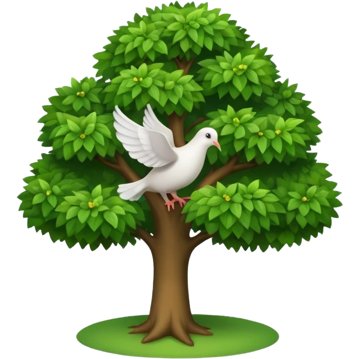 Tree and peace emoji
