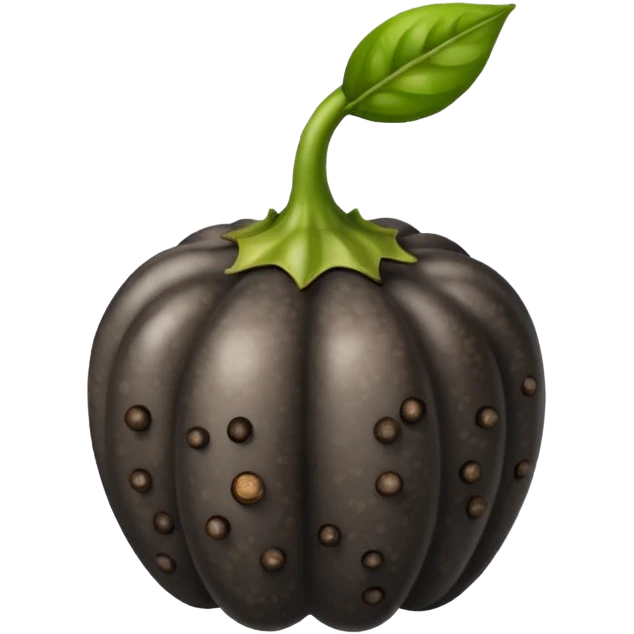 one single black pepper emoji