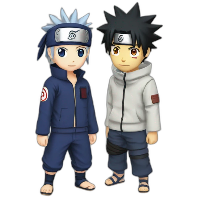 Naruto and Sasuke emoji
