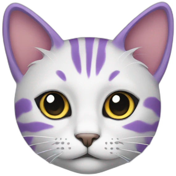 cat purple emoji