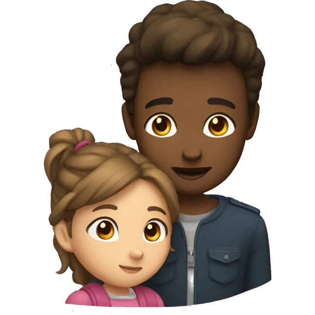 Garcon en appelle avec une fille emoji