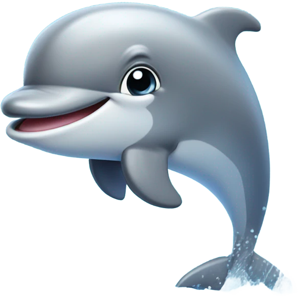 Cute baby dolphin emoji