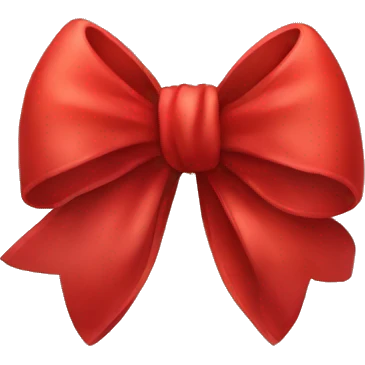 A red bow emoji