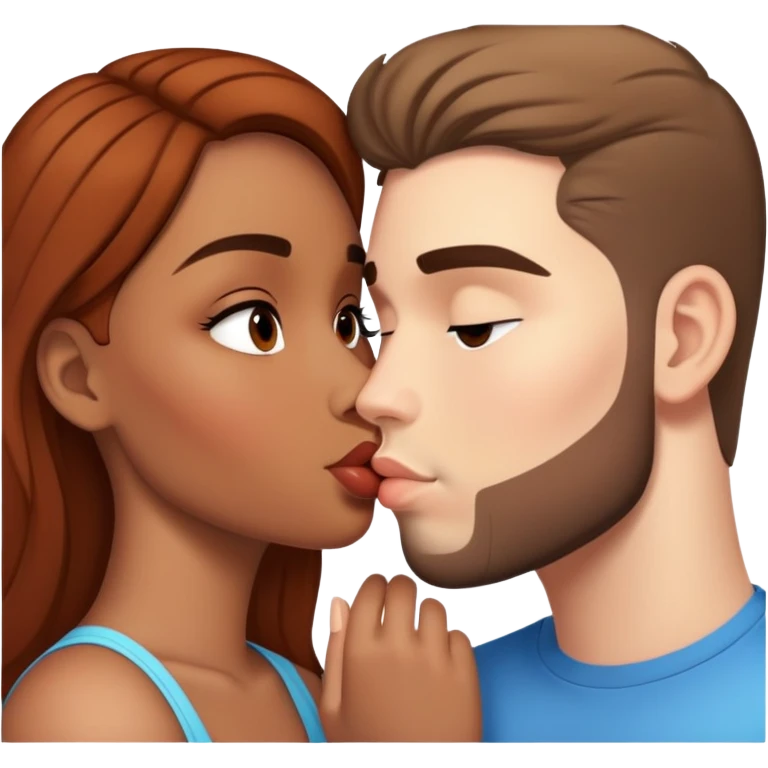 Mia Rucker kissing Liam speraw  emoji